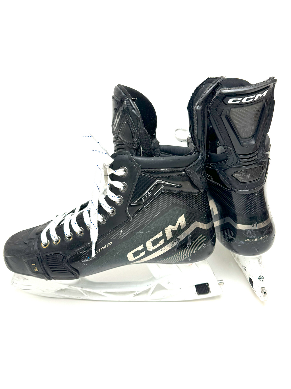 Tour CDN XL25 Mens Ice Hockey Skates Size 5 Black and White 