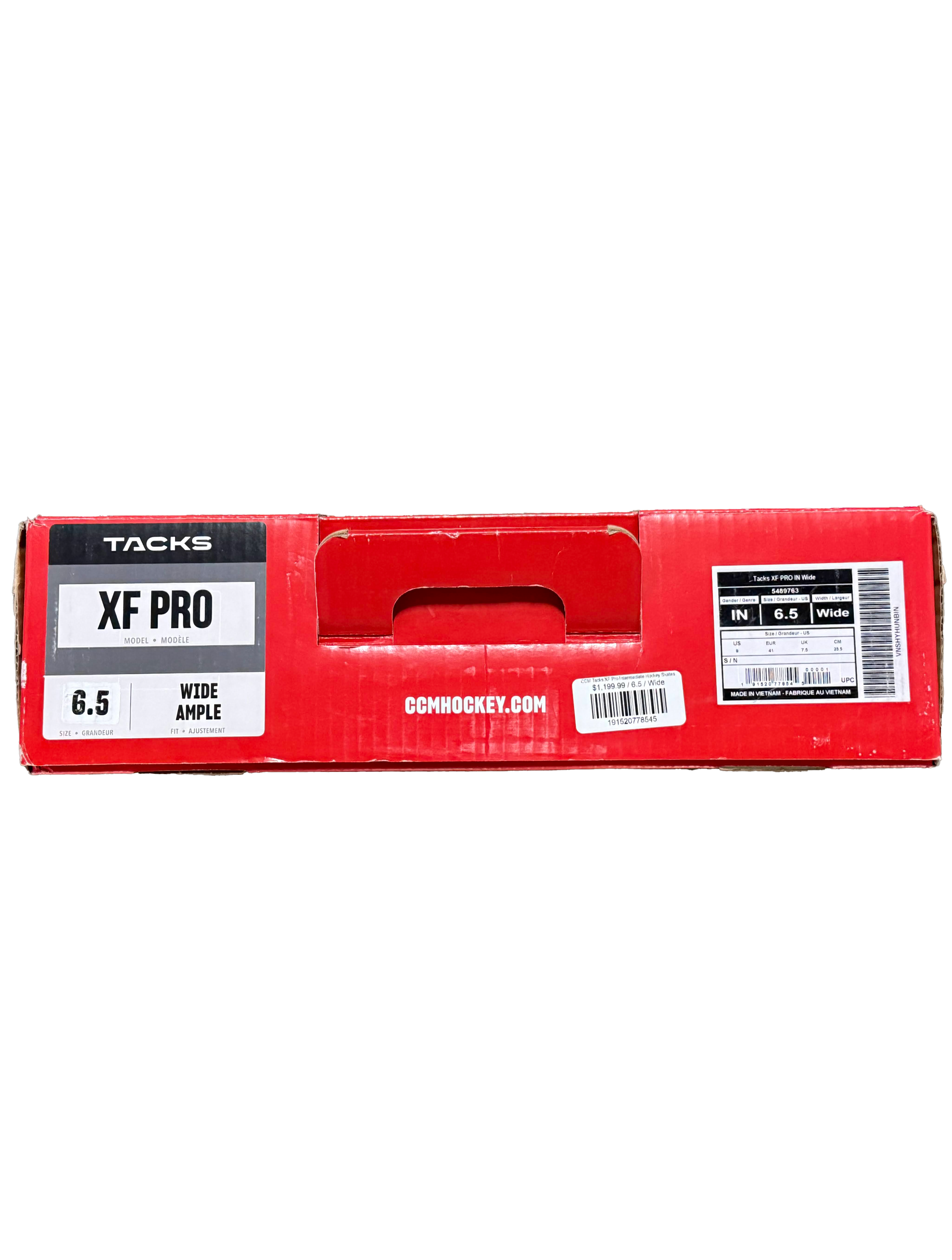 CCM Tacks XF Pro Skates Size 6.5 Wide w/Steels