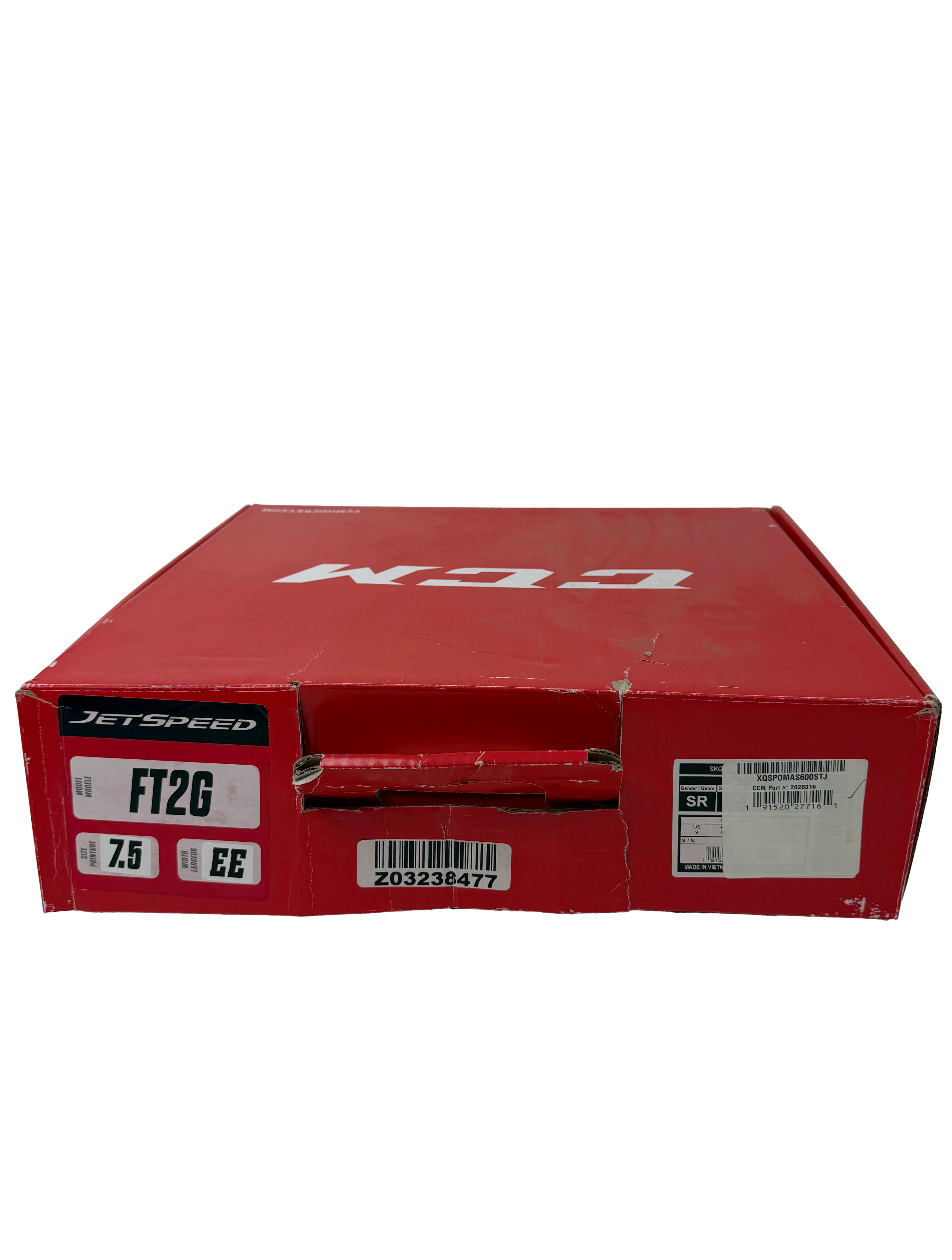 CCM Jetspeed FT2G Goalie Skates Size 7.5 EE w/Steels