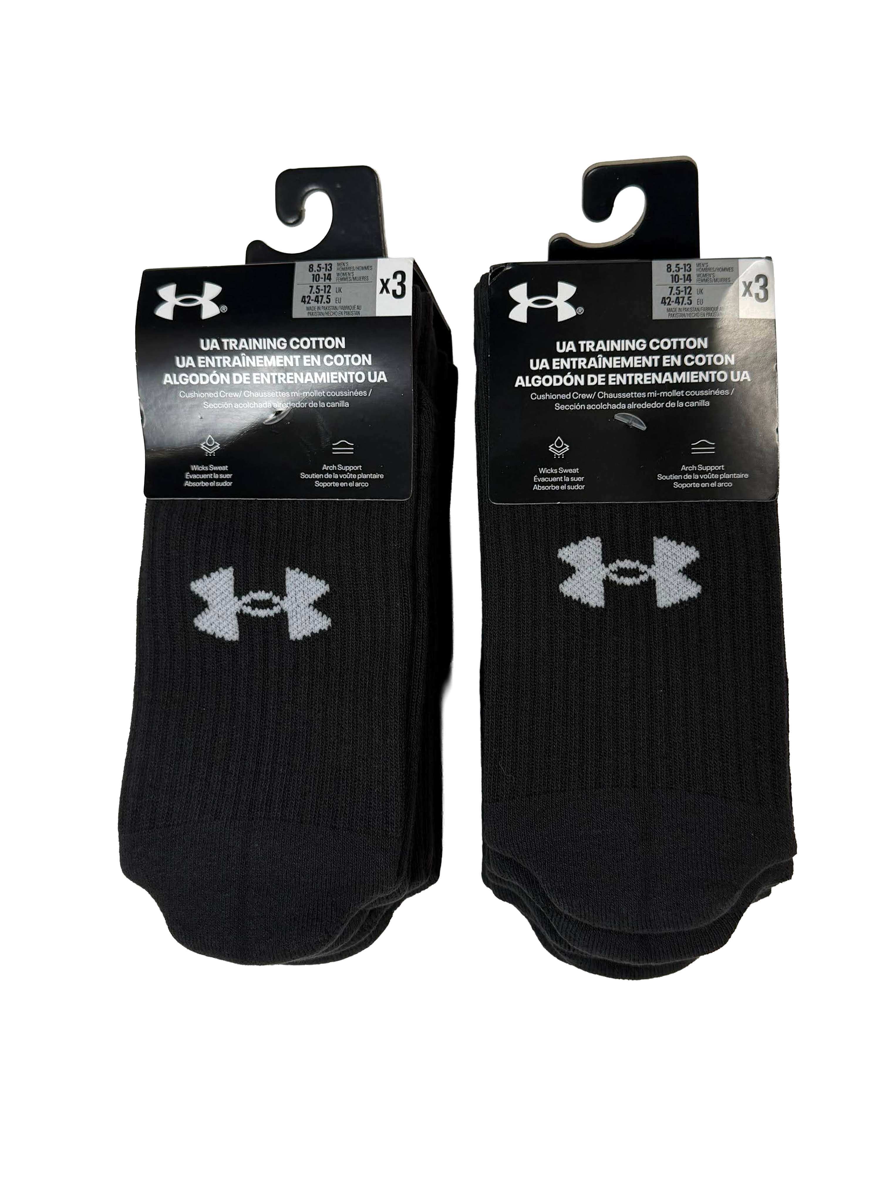 6 pack Under Armor Training Socks