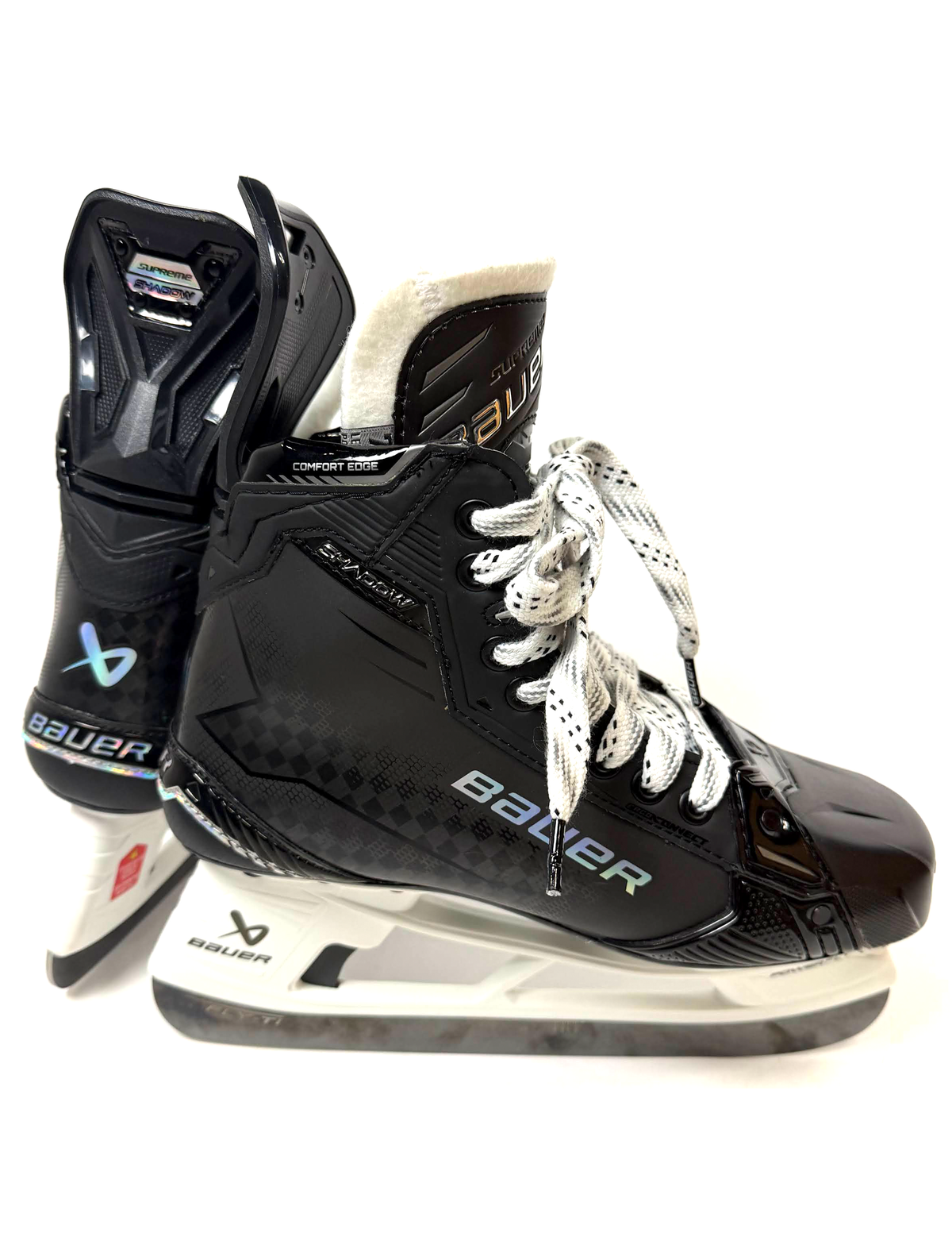 Bauer Supreme Shadow Skates Size 7.5 Fit 1 w/FLY-TI Blades