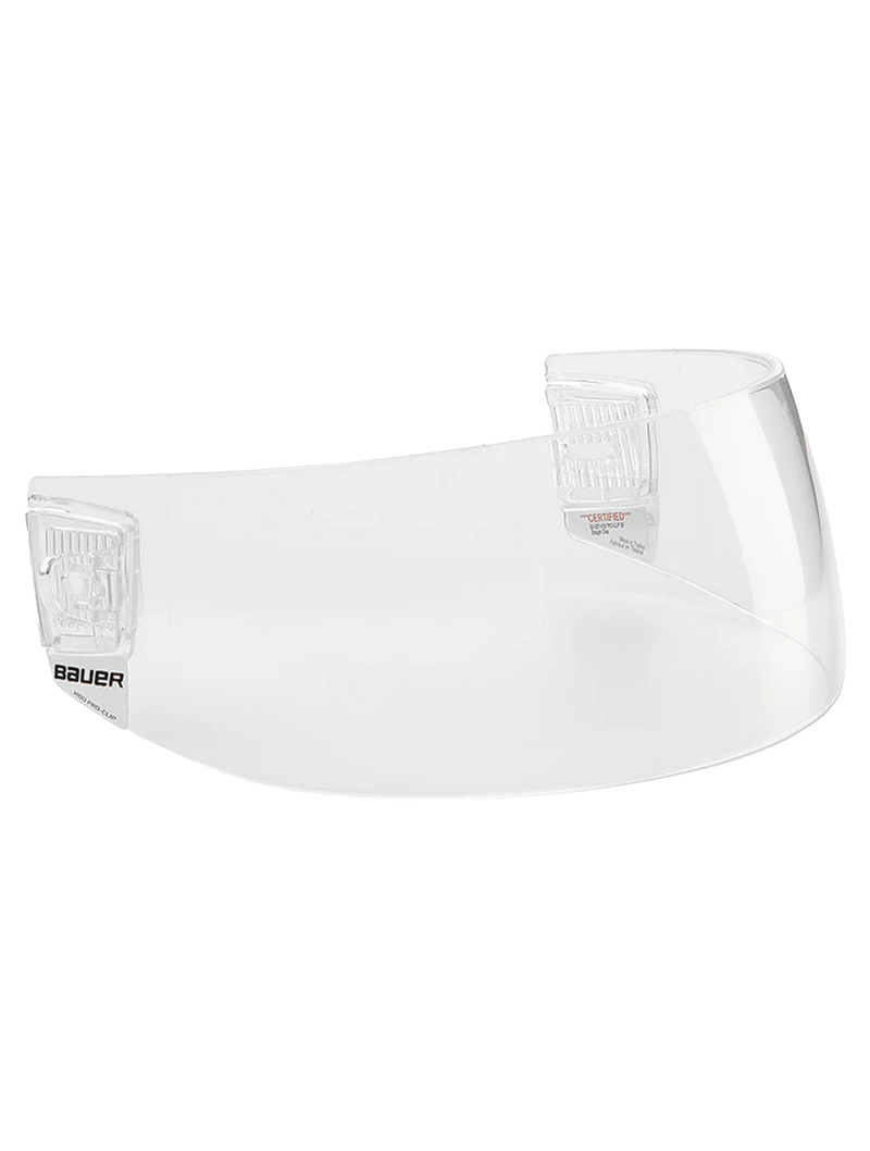 Bauer Pro-Clip Visor Clear Straight