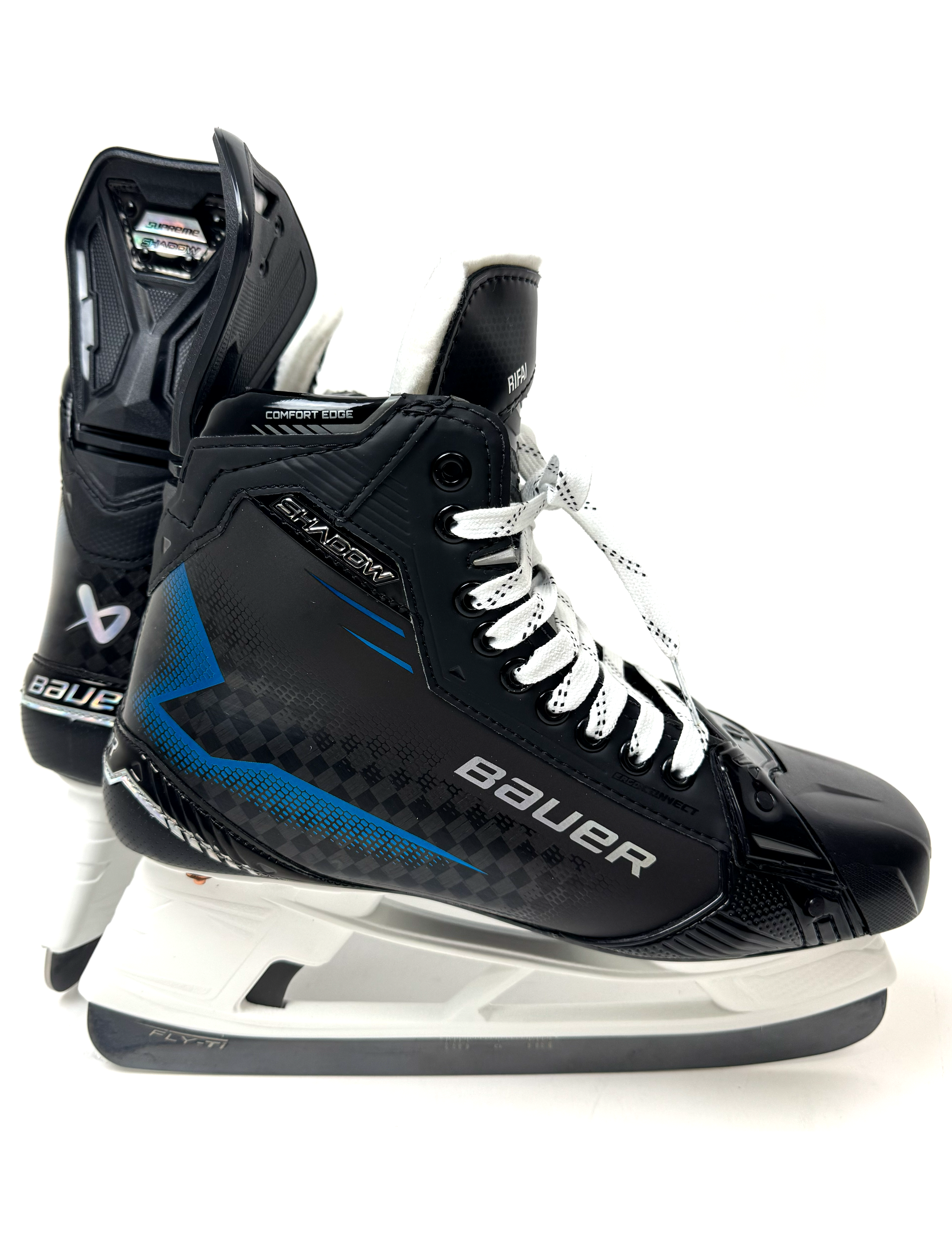 Bauer Supreme Shadow Skates Size 10 Fit 3 w/FLY-TI Blades