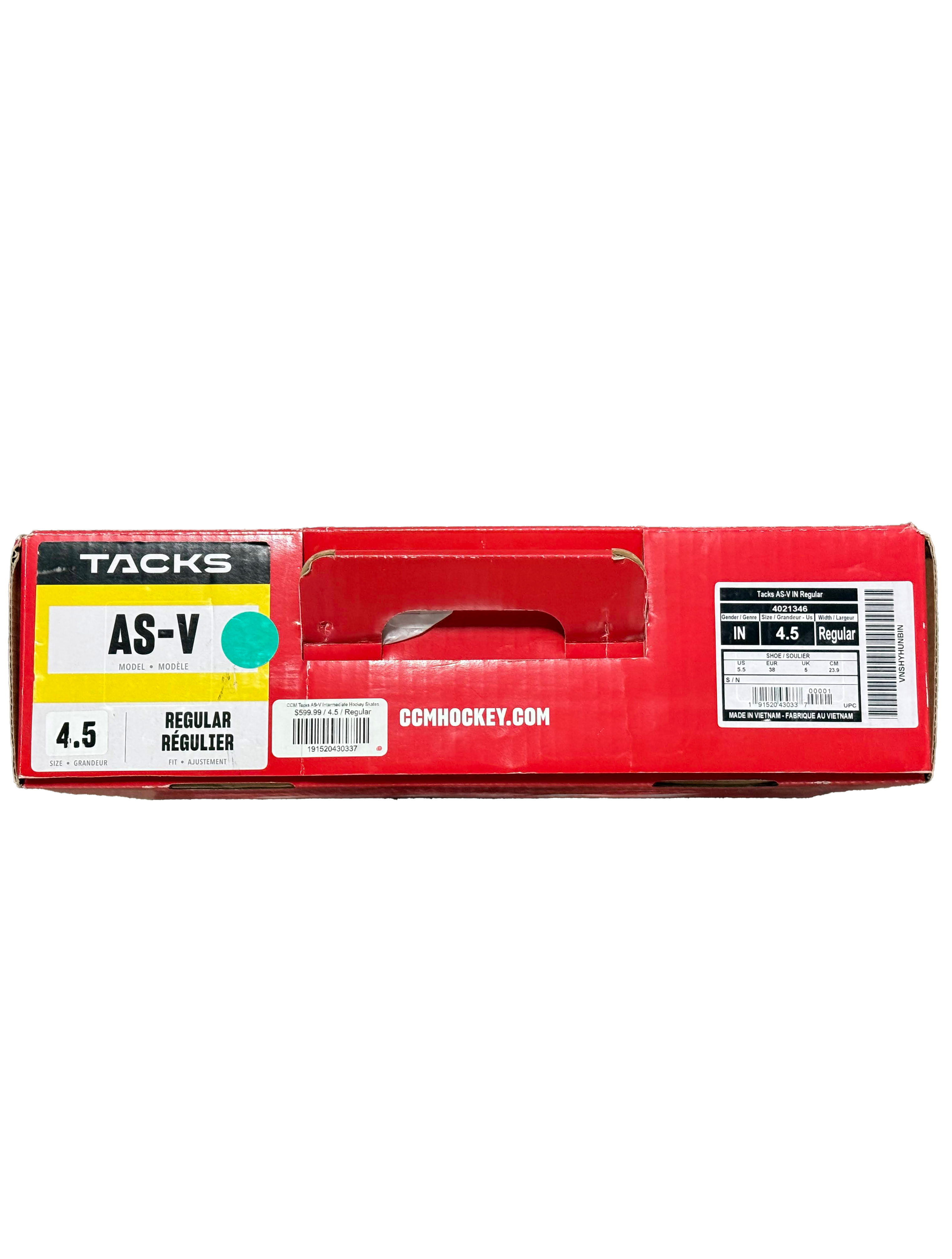 CCM Supertacks AS-V Skates Size 4.5 Regular