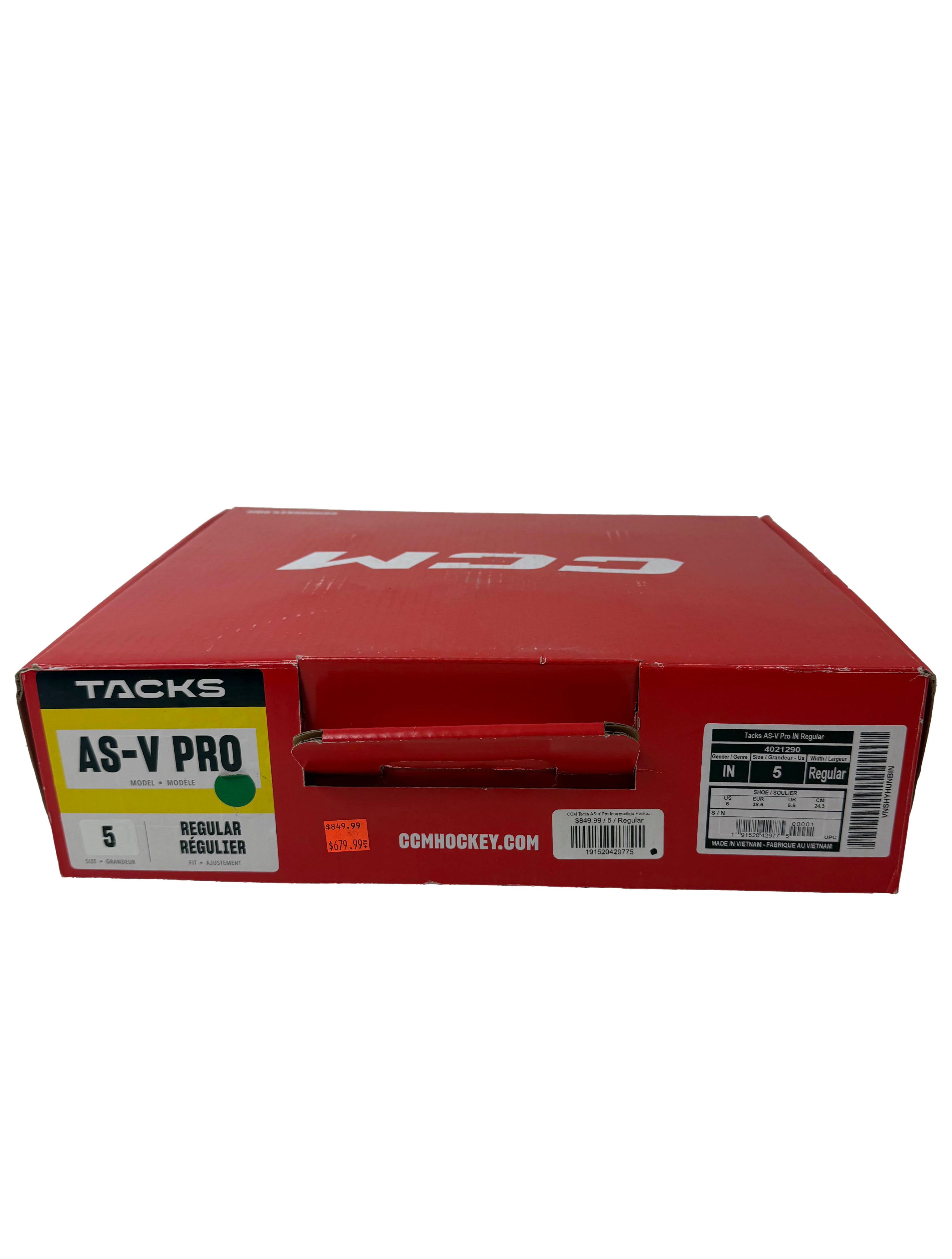 CCM Supertacks AS-V Pro Skates Size 5 Regular