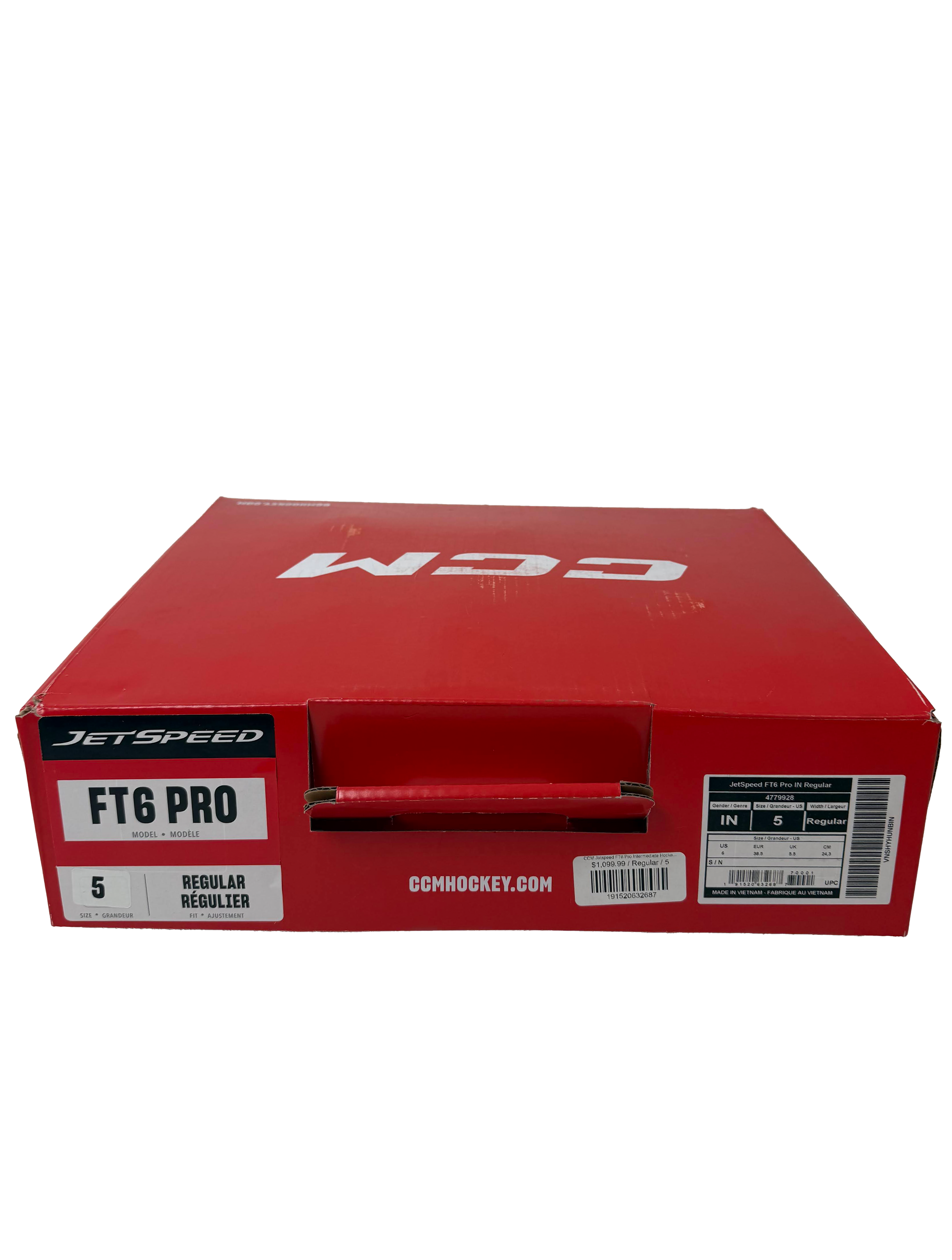 CCM Jetspeed FT6 Pro Skates Size 5 Regular w/Steels